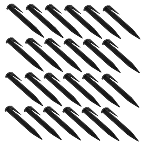 TOBBOMEY 50 Stück Outdoor Zeltheringe Kunststoff Erdanker für Camping Garten Zelt Pavillon Langlebig und Biologisch Abbaubar Geeignet für Sandboden und Landschaftsbefestigung von TOBBOMEY