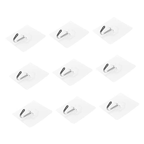 TOBBOMEY 50 Stück Selbstklebende Haken Transparente Wasser und Ölfeste Wand und Deckenhaken Wiederverwendbare Utility Haken für Bad Küche und Dekoration TOBBOMEY 50 Stück Selbstklebende Haken Transparente Wasser und Ölfeste Wand und Deckenhaken Wiederverwendbare Utility Haken für Bad Küche und Dekoration von TOBBOMEY
