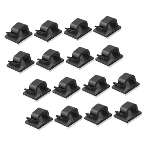 TOBBOMEY 50 Stück Selbstklebende Kabelclips für Innen und Außen Mini Kabelhalter mit Starkem Klebepad Kunststoff Kabelführung für Schreibtisch Wand und Auto Kabelorganizer für TOBBOMEY 50 Stück Selbstklebende Kabelclips für Innen und Außen Mini Kabelhalter mit Starkem Klebepad Kunststoff Kabelführung für Schreibtisch Wand und Auto Kabelorganizer für von TOBBOMEY