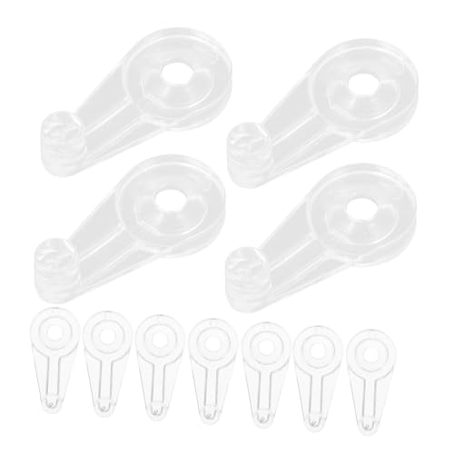 TOBBOMEY 50 Stück Teiliges Glashalter set mit Schrauben Transparente Clips für Schranktüren und Glasplatten Praktische Bruchfeste Halterungen zur Sicheren Befestigung von Spiegeln und von TOBBOMEY