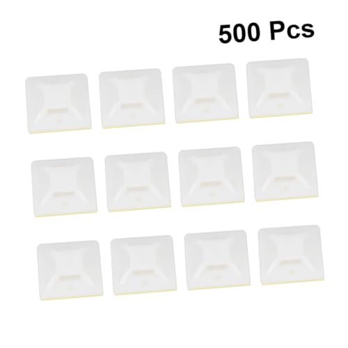 TOBBOMEY 500 Stück Nylon Kabelbinder Zur Befestigung Von Sitzreißverschlüssen Für Den Innenbereich Organizer Selbstklebende Kabelbinderhalterung Kleine Kabel Selbstklebende von TOBBOMEY