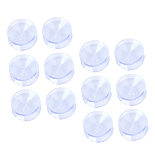 TOBBOMEY 50Stücke Doppelseitige Saugnäpfe Robuste Pads für Glasplatten und Möbel Transparentes Design für Sicheren Halt und Schutz für Tischplatten von TOBBOMEY