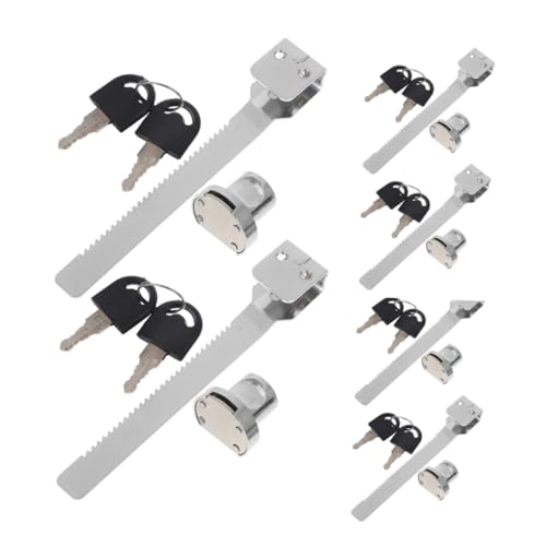 TOBBOMEY 6 Sets Gefrierschrankschloss Schranktürschlösser Mit Schlüssel Vitrinen Schiebeschloss Einzeltür Glasschloss Glasausstellungsschloss Schiebetür Sicherheitsschloss TOBBOMEY 6 Sets Gefrierschrankschloss Schranktürschlösser Mit Schlüssel Vitrinen Schiebeschloss Einzeltür Glasschloss Glasausstellungsschloss Schiebetür Sicherheitsschloss von TOBBOMEY