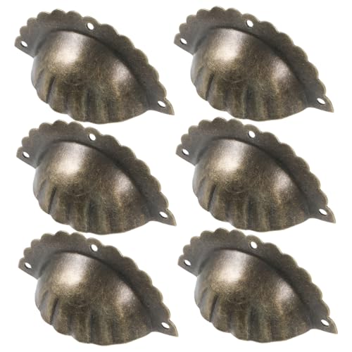 TOBBOMEY 6 Stck Teiliges Vintage Schrankknöpfe aus Bronze Muschel halbkreis Design Dekorative Möbelknöpfe für Kommode und Komfortabel Langlebig Einfache Montage Vielseitig Einsetzbar TOBBOMEY 6 Stck Teiliges Vintage Schrankknöpfe aus Bronze Muschel halbkreis Design Dekorative Möbelknöpfe für Kommode und Komfortabel Langlebig Einfache Montage Vielseitig Einsetzbar von TOBBOMEY