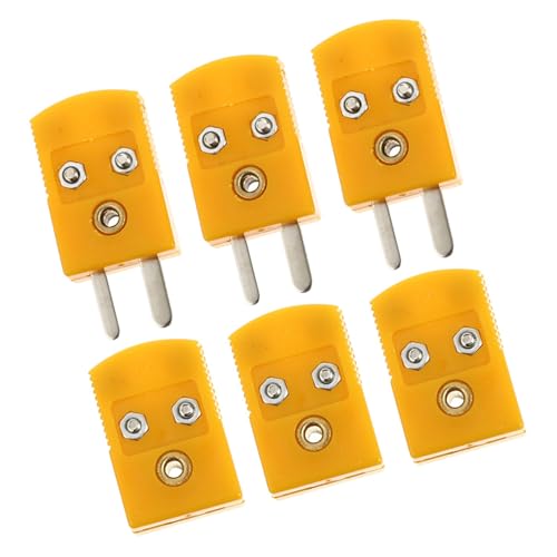 TOBBOMEY 6 Stück K Thermoelement Stecker Abs Langlebig Stabil Zuverlässige Thermoelement Adapter Kompatibel Messspitzen Multimeter Anwendungen TOBBOMEY 6 Stück K Thermoelement Stecker Abs Langlebig Stabil Zuverlässige Thermoelement Adapter Kompatibel Messspitzen Multimeter Anwendungen von TOBBOMEY