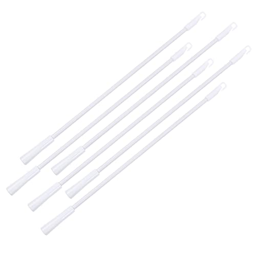 TOBBOMEY 6 Stück Teiliges Aluminiumlegierung Jalousie Bedienstab Set Leichte Geruchsfreie Blinds Handle Praktische Langlebige Fenster Jalousiestab Transparentes Design Passend für Jede von TOBBOMEY