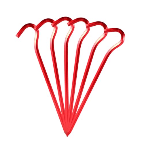 TOBBOMEY 6 Stück Teiliges Aluminiumlegierung Zeltheringe mit Sechseckigem Biegering Rostfrei Langlebig Stabiler Halt für Zelt Markise Pavillon Geeignet für Wiese Boden Eisflächen Outdoor TOBBOMEY 6 Stück Teiliges Aluminiumlegierung Zeltheringe mit Sechseckigem Biegering Rostfrei Langlebig Stabiler Halt für Zelt Markise Pavillon Geeignet für Wiese Boden Eisflächen Outdoor von TOBBOMEY