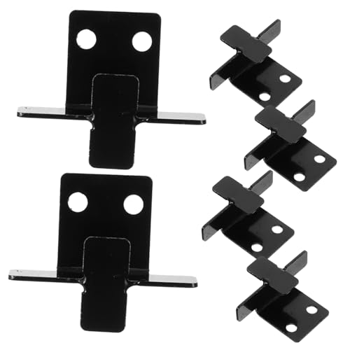 TOBBOMEY 6 Stück Teiliges Fliesenhalter Doppellöchrigen Eisenhaken Schwerlast Wandmontage Utility Haken für Spiegel und Fliesen Stabile Wandbefestigung für Vielseitige Dekoration und von TOBBOMEY