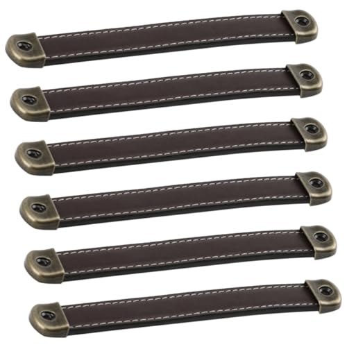 TOBBOMEY 6 Stück Teiliges Möbelgriffe Vintage Stil Langlebige Schrankgriffe mit Lochabstand Einfache Montage für Kommoden Kleiderschränke Schuhschränke und Weinregale von TOBBOMEY