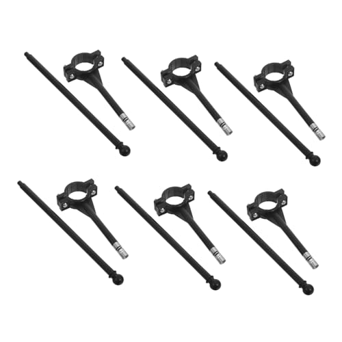 TOBBOMEY 6 Stück Teiliges Verstellbares Fahrrad Fahnenmast aus Robustem Kunststoff Windresistent und Sicher für Party und Werbezwecke Am Fahrradlenker von TOBBOMEY