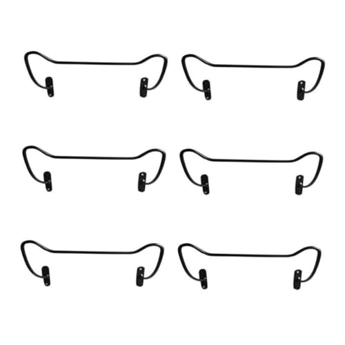 TOBBOMEY 6 Stück Teiliges Wand weinregal aus Robustem Metall Platzsparender Flaschenhalter für Rotwein Stilvolle Wandmontage Design für Küche Bar und Esszimmer Langlebige Metallhalterung von TOBBOMEY