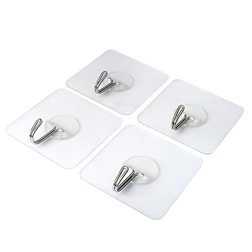 TOBBOMEY 6 Stück Transparente Selbstklebende Haken Starke Klebe Haken für Küche Bad Schlafzimmer ohne Bohren Langlebig und Spurlos Abnehmbar TOBBOMEY 6 Stück Transparente Selbstklebende Haken Starke Klebe Haken für Küche Bad Schlafzimmer ohne Bohren Langlebig und Spurlos Abnehmbar von TOBBOMEY