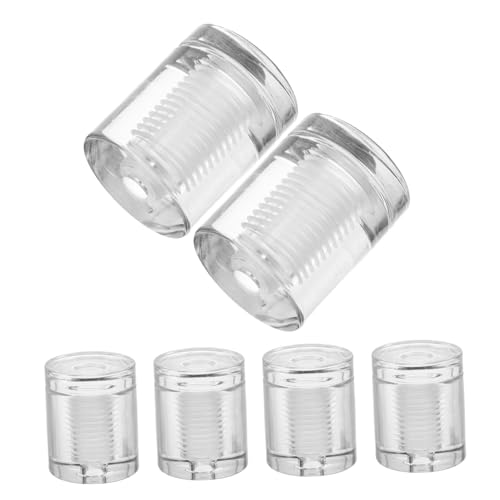 TOBBOMEY 6 Stück Transparente Standoff Schrauben für Wandmontage Unsichtbare Befestigung für Acryl Glas-schilder Einfache Installation ohne Werkzeug Geeignet für Büro Laden Werbung von TOBBOMEY