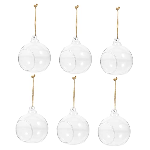 TOBBOMEY 6stücke Hängende Glasvasen Hydroponische Pflanzgefäße Für Micro Landschaft DIY Zimmerdekoration von TOBBOMEY