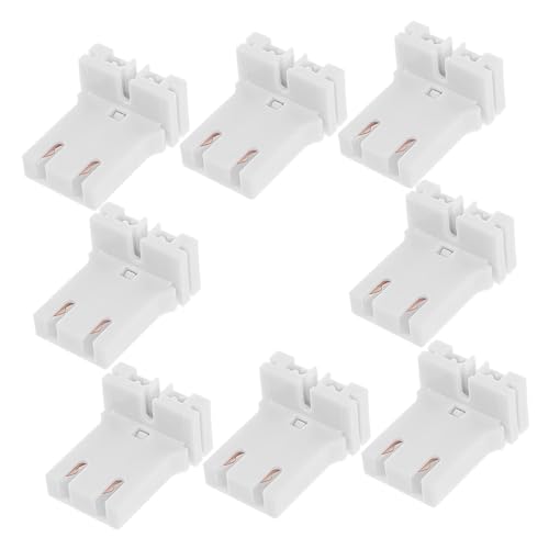 TOBBOMEY 8 Stück Plug In Leuchtenbasis Kompatibel mit Platzsparendes Design für Büro und Industrie Installieren und Langlebig von TOBBOMEY