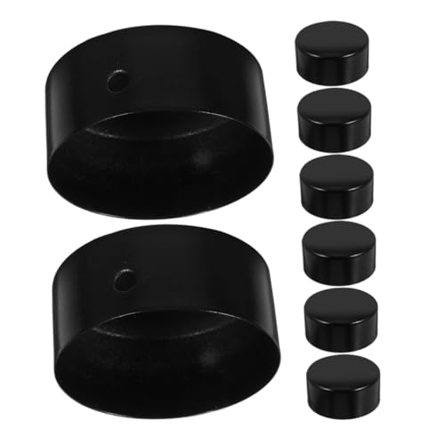 TOBBOMEY 8 Stück Teiliges Handlauf Endkappen Universelle Rohrabdeckungen für PVC und Holzgeländer Schutzkappen mit Wasserdichtem Design Sichere Treppen und Balkonhandläufe Einfache Montage von TOBBOMEY