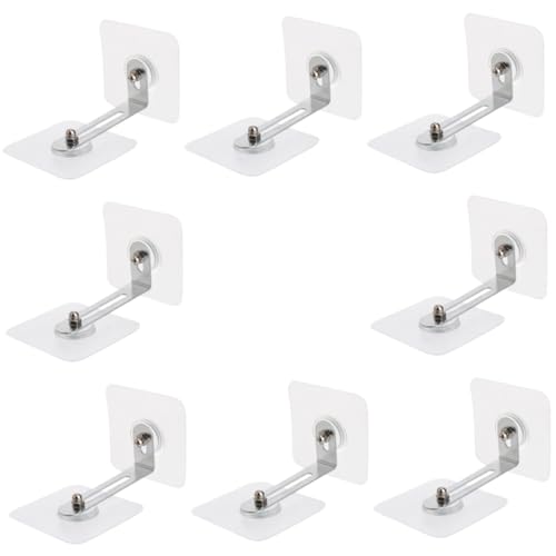 TOBBOMEY 8 Stück Teiliges Möbel Sicherheitsset Kipp Wandanker Verstellbare Klebefestigung für Schränke und Schrankwände Stabile Rutschfeste Möbelbefestigung für Zuhause Sicher ohne Bohren von TOBBOMEY