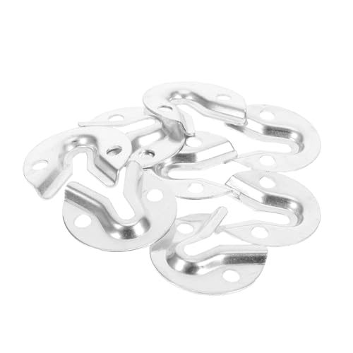 TOBBOMEY 8 Stück Teiliges Möbel-verbindungsset aus Edelstahl Robuste Schraubhaken für Spiegel Bilderrahmenbefestigung Einsetzbar Verdeckte Montage Hohe Stabilität für Wohnmöbel von TOBBOMEY