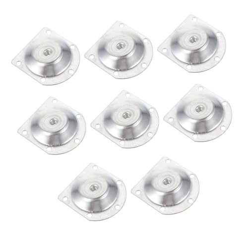 TOBBOMEY 8 Stück Teiliges Möbelbein Montageplatten aus Metall Schräg Robuste Befestigung für Runde Tisch und Sofabeine um Wackelige Möbel Wie Bänke Sofas und Hocker Sicher zu Stabilisieren von TOBBOMEY