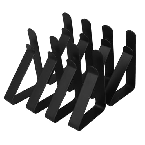 TOBBOMEY 8 Stück Teiliges Tischdeckenklammern aus Verstellbare Robuste Tischklammern für Outdoor Picknick Camping Gartenpartys Windfeste Tischdeckenhalter für Drinnen und Draußen von TOBBOMEY