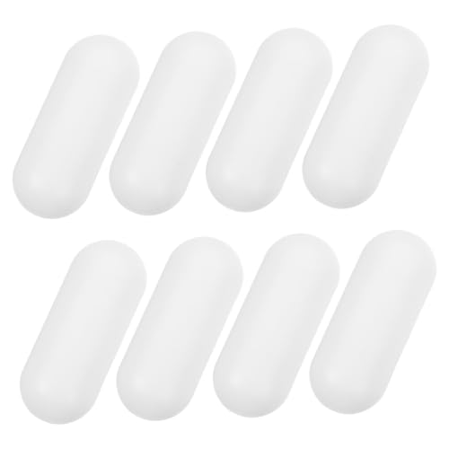 TOBBOMEY 8 Stück Teiliges Toilettensitz Polster Weiß Verschleißfest Belastbar Einfach zu Montieren Passend für Badezimmer Sicherer Schutz für Wc sitz und Bidet Langlebige Formstabile von TOBBOMEY