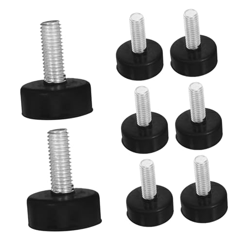 TOBBOMEY 8 Stück Teiliges Verstellbare Gummifüße mit Schraubgewinde Stoßdämpfende Möbel füße mit Rutschfestem Vibrationsisolator Langlebiger Schutz für Waschmaschinen Tische Betten Geräte TOBBOMEY 8 Stück Teiliges Verstellbare Gummifüße mit Schraubgewinde Stoßdämpfende Möbel füße mit Rutschfestem Vibrationsisolator Langlebiger Schutz für Waschmaschinen Tische Betten Geräte von TOBBOMEY