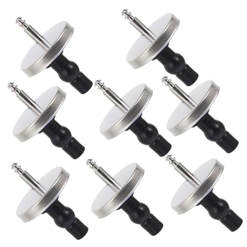 TOBBOMEY 8 Stück Teiliges Wc Sitz Befestigungsset aus Edelstahl Stabile Toilettensitz Schrauben und Scharniere Ersatzset für Sichere Verbindung und Langlebige Montage von TOBBOMEY