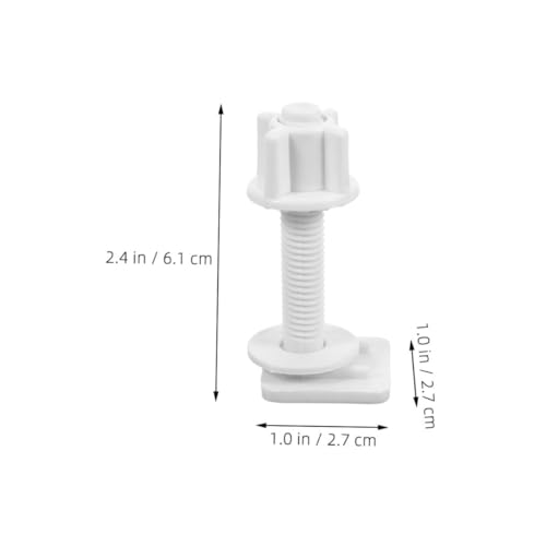 TOBBOMEY 8 Stück Teiliges Wc sitz Schraubenset aus Robustem Abs Vielseitige Toilettensitz Befestigungsschrauben und Muttern Einfache Montage Sicheres Fixieren für Stabile Toilettensitz TOBBOMEY 8 Stück Teiliges Wc sitz Schraubenset aus Robustem Abs Vielseitige Toilettensitz Befestigungsschrauben und Muttern Einfache Montage Sicheres Fixieren für Stabile Toilettensitz von TOBBOMEY