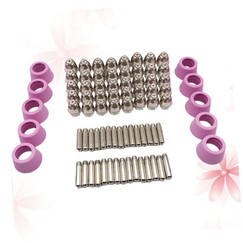 TOBBOMEY 80 Stück Teiliges Plasmaschneider Zubehörset mit Hitzebeständigen Düsen und Spitzen für Schneidbrenner Verbrauchsmaterial für Luft plasmaschneider Kompatibel mit Cut Ähnlichen TOBBOMEY 80 Stück Teiliges Plasmaschneider Zubehörset mit Hitzebeständigen Düsen und Spitzen für Schneidbrenner Verbrauchsmaterial für Luft plasmaschneider Kompatibel mit Cut Ähnlichen von TOBBOMEY