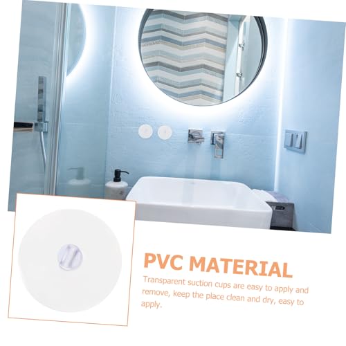 TOBBOMEY 80 Stück Teiliges Pvc saugnapf Transparente Wiederverwendbare Saugnäpfe mit Starkem Halt für Glasfenster Fliesen und Badezimmer Rutschfest und Einfach zu Entfernen von TOBBOMEY