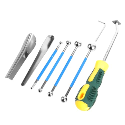 TOBBOMEY 9 Stück Teiliges Caulk Finishing Tool aus Langlebigem Stahl mit Doppelseitigen Metallkugeln Fugenverbesserndes Abdichtungswerkzeug für Bad Küche Fliesen und Sanitärbereiche TOBBOMEY 9 Stück Teiliges Caulk Finishing Tool aus Langlebigem Stahl mit Doppelseitigen Metallkugeln Fugenverbesserndes Abdichtungswerkzeug für Bad Küche Fliesen und Sanitärbereiche von TOBBOMEY