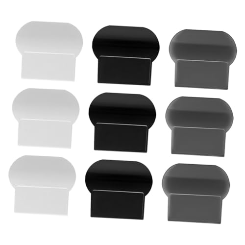 TOBBOMEY 9 Stück Toilettendeckelheber Selbstklebend Wc Sitz Griff Aufsatz Hygienisch Berührungslos Bad Zubehör für Zuhause Büro Hotel in und Dunkel von TOBBOMEY