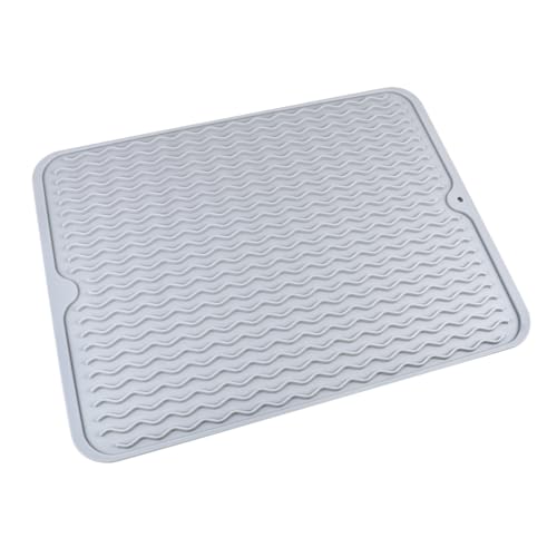 TOBBOMEY Abtropfmatte aus Lebensmittelechtem Silikon Große Rutschfeste Spülmatte mit Wellenstruktur Wasserabweisend Hitzebeständig und Vielseitig für Küche Bar und Haushalt TOBBOMEY Abtropfmatte aus Lebensmittelechtem Silikon Große Rutschfeste Spülmatte mit Wellenstruktur Wasserabweisend Hitzebeständig und Vielseitig für Küche Bar und Haushalt von TOBBOMEY