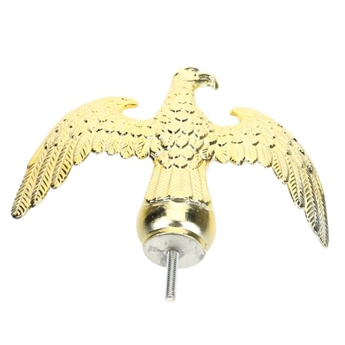 TOBBOMEY Adler Flaggenmast Topper aus Wetterfestes Garten Fahnenmast Endstück Dekorativer Flaggenmastkopf mit Adlerform Einfach zu Montierendes Fahnenmast Ornament für Garten und von TOBBOMEY