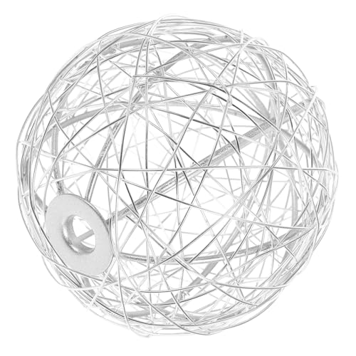 TOBBOMEY Aluminium Draht Ball Lampenschirm Steckdose Runde Eisenkäfig Leuchtenabdeckung Modern Minimalistisch Licht Einrichtung Installieren für Home Decor TOBBOMEY Aluminium Draht Ball Lampenschirm Steckdose Runde Eisenkäfig Leuchtenabdeckung Modern Minimalistisch Licht Einrichtung Installieren für Home Decor von TOBBOMEY