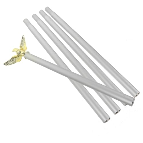 TOBBOMEY Aluminium Fahnenmast Teleskop Teilig Wind Outdoor Flaggenstab mit Drehring für Veranda Sportveranstaltungen von TOBBOMEY