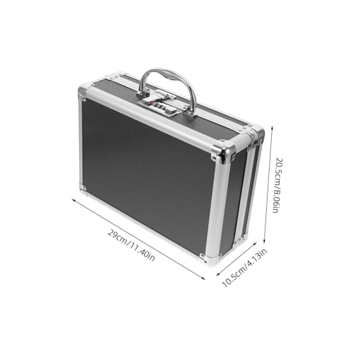 TOBBOMEY Aluminium multifunktionskoffer Klein mit Sicherheitsschloss Stoßdämpfender Schaumstoffeinlage Tragbarer Robuster Werkzeug Geräteaufbewahrungskoffer mit Ergonomischem Griff TOBBOMEY Aluminium multifunktionskoffer Klein mit Sicherheitsschloss Stoßdämpfender Schaumstoffeinlage Tragbarer Robuster Werkzeug Geräteaufbewahrungskoffer mit Ergonomischem Griff von TOBBOMEY