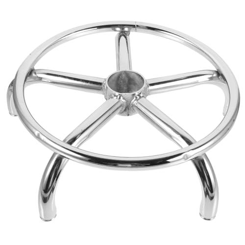 TOBBOMEY Aluminiumlegierung Drehplatte für Stuhlrobust mit Hoher Tragfähigkeit Schwenkbare Basis für Bürostühle und Barhocker Ersatzplatte für Drehfunktion und Einfache Montage von TOBBOMEY