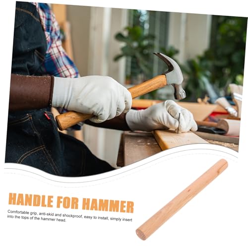 TOBBOMEY Anti rutsch holzgriff für Kugelhammer Ersatzgriff aus Langlebigem Holz für Rundkopf Klauenhammer Ergonomisch Glatte Oberfläche Robust und Sicher für Handwerkliche Anwendungen von TOBBOMEY