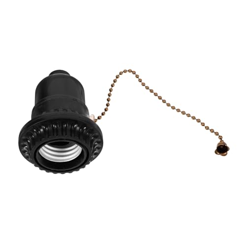 TOBBOMEY Bakelit Zugschnur Lampenfassung mit Zugschalter Deckenlampe Fassung Langlebig Hitzebeständig Installieren Geeignet für LED und Glühlampen Vielseitig für Werkstatt Keller Garage TOBBOMEY Bakelit Zugschnur Lampenfassung mit Zugschalter Deckenlampe Fassung Langlebig Hitzebeständig Installieren Geeignet für LED und Glühlampen Vielseitig für Werkstatt Keller Garage von TOBBOMEY