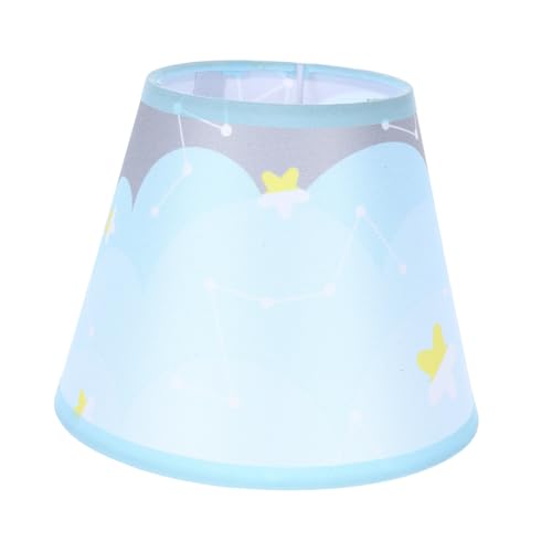 TOBBOMEY Baumwoll Leinen Lampenschirm Blauer Sternenhimmel Haushalts Lampenschirm für Nachttischlampe Einfache Installation Langlebig Stilvolle Stoff Abdeckung für Schlafzimmer und von TOBBOMEY