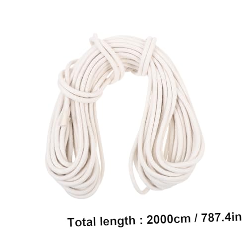 TOBBOMEY Baumwoll fahnenmast Seil Flaggen Halyard Langlebig Reißfest Vielseitig für Wäscheleine Camping DIY Garten und Outdoor anwendungen von TOBBOMEY