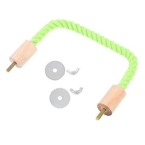 TOBBOMEY Baumwollseil Papageien Sitzstange Langlebig Sicher Vogelkäfig Zubehör für Wellensittiche Kaninchen Hamster Kletterstange von TOBBOMEY