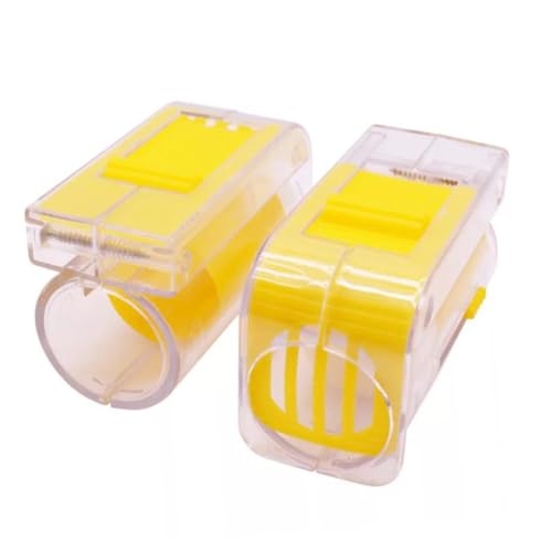 TOBBOMEY Bee Queen Marking Bottle Imker Werkzeug Kunststoff Bienenkönigin Käfig Leichtes Langlebiges Markierungsgerät für Präzises Einfangen und Markieren der Königin Sicher und Einfach zu von TOBBOMEY