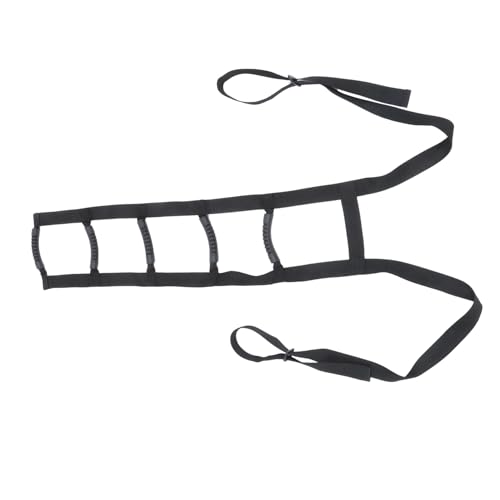 TOBBOMEY Bett Aufstehhilfe Strickleiter mit Verstellbarem Halteband und Rutschfesten Schnallen Griff Seilleiter für Senioren und Menschen mit Eingeschränkter Kraft Einfache Selbsthilfe von TOBBOMEY