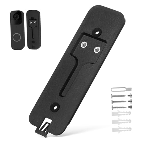 TOBBOMEY Blink Türklingel Rückplatte Ersatzhalterung Schwarze Video Doorbell Halterung Robuste Kunststoff Montageplatte Kompakt Einfache Installation Kompatibel mit Blink Doorbell Zubehör von TOBBOMEY