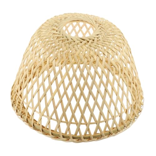 TOBBOMEY Boho Vintage Rattan Lampenschirm Handgefertigt für Tischlampe Dekorativer Lampenschirm aus Natürlichem Bambusgeflecht Warme Stimmung für Wohnzimmer Schlafzimmer Esszimmer Einfache TOBBOMEY Boho Vintage Rattan Lampenschirm Handgefertigt für Tischlampe Dekorativer Lampenschirm aus Natürlichem Bambusgeflecht Warme Stimmung für Wohnzimmer Schlafzimmer Esszimmer Einfache von TOBBOMEY