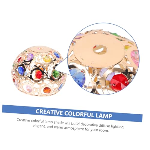 TOBBOMEY Bunte Eisen Lampenabdeckung Lampenschirm Dekorative Lichtabdeckung für Wohnraum Tischlampe Boho Deko Leuchtenschirm Zubehör Einfach zu Montieren Stilvoll und Zufällige Farbe TOBBOMEY Bunte Eisen Lampenabdeckung Lampenschirm Dekorative Lichtabdeckung für Wohnraum Tischlampe Boho Deko Leuchtenschirm Zubehör Einfach zu Montieren Stilvoll und Zufällige Farbe von TOBBOMEY