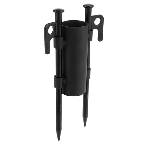 TOBBOMEY Camping Zeltstangenhalter mit Verstärktem Stangenhalter und Stabilem Markisenständer Inklusive Robusten Erdankern Einfache Installation Geeignet für Outdoor Camping Angeln und von TOBBOMEY