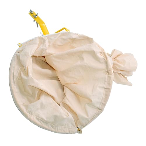 TOBBOMEY Canvas Bienenfangnetz Schwarmfänger Beutelfalle Langlebig Wiederverwendbar ohne Stiel für Outdoor Bienenliebhaber Geeignet zum Sicheren Einfangen von Bienenvölkern Zufällige Farbe von TOBBOMEY